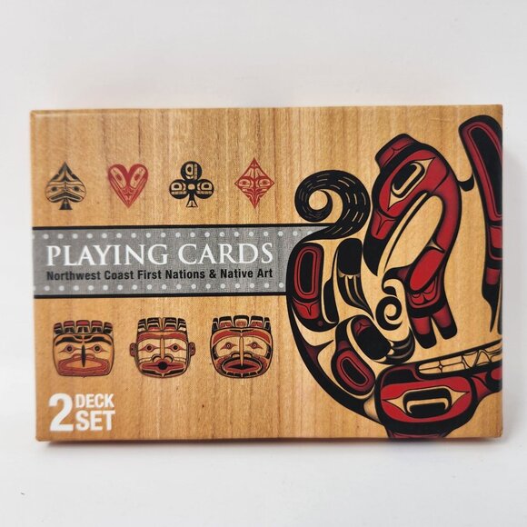 Northwest Coast Native Art Playing Cards 2 Deck Set By Native Elements - Picture 1 of 6
